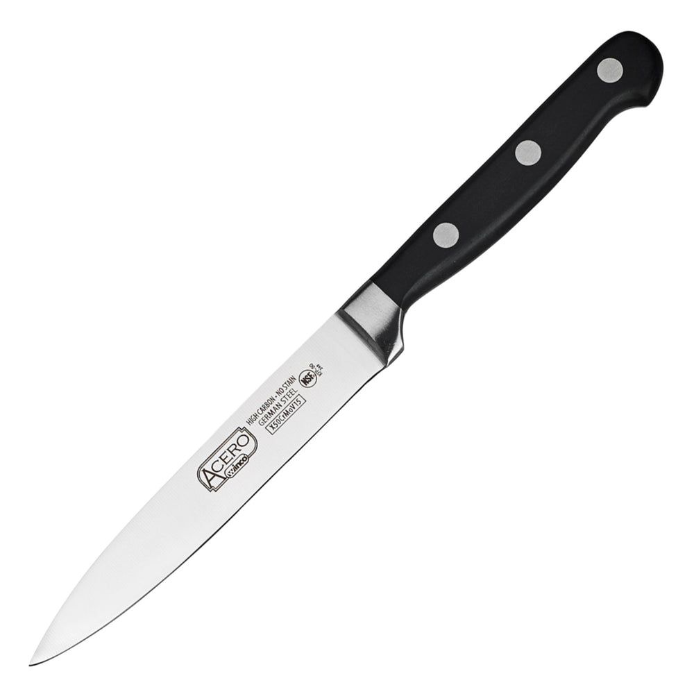 Winco Acero Forged Triple Riveted Utility Knife, 5 Inch Blade -- 6 Per Case