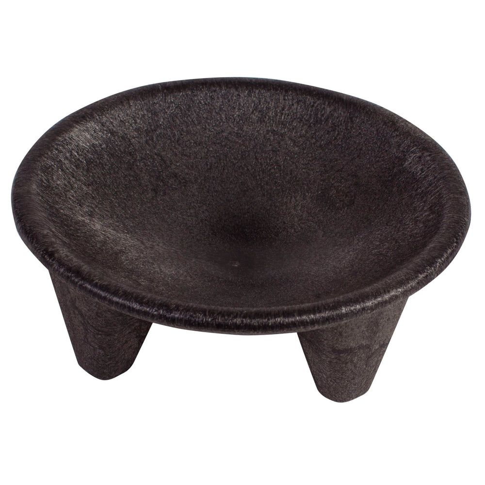 Winco Black Plastic Molcajete Salsa Plate, 12 Ounce Capacity -- 8 Per Case