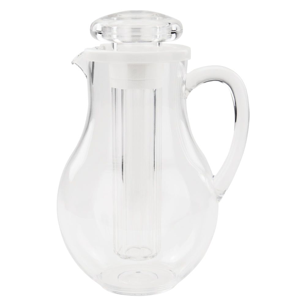 Winco Polycarbonate Water Pitcher With Ice Tube Core, 64 Ounce Capacity -- 6 Per Case