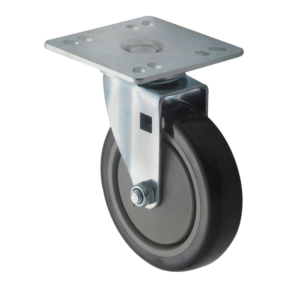 Winco Universal Plate Caster Set For 4 X 4 Inch Universal Plate, 5 Inch Wheels -- 4 Set Per Case