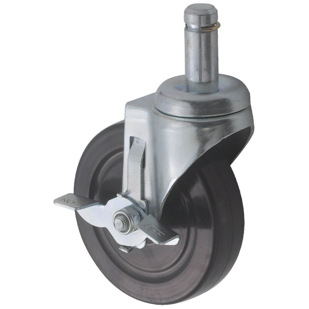 Winco Caster With Brake For Wire Shelving, 5 Inch Dia. -- 4 Per Case