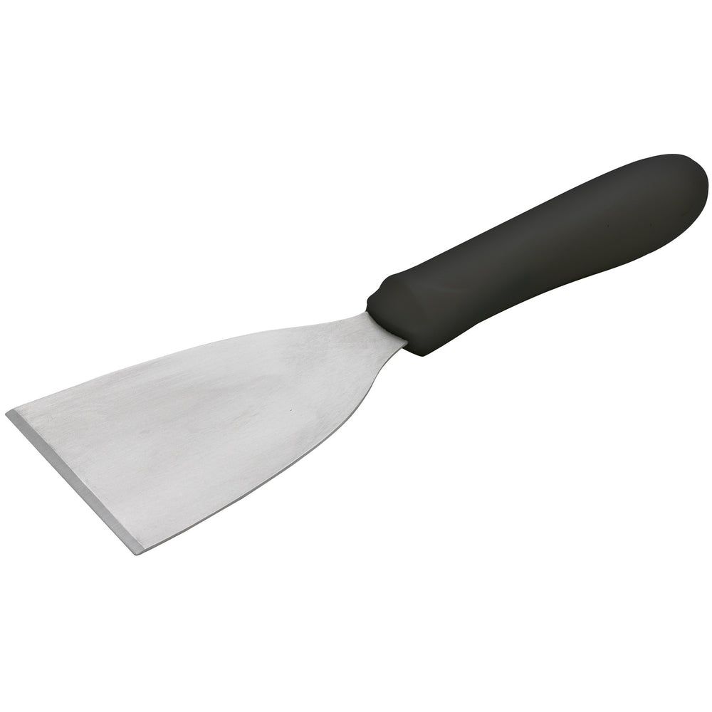 Winco Stainless Steel Satin Finish Scraper With Black Polypropylene Handle, 4 1/2 X 3 1/8 Inch Blade -- 12 Per Case