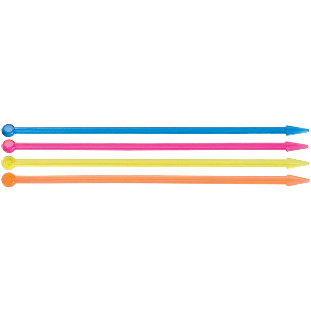 Winco Plastic Assorted Arrow Picks, 3 7/16 Inch -- 10000 Per Case