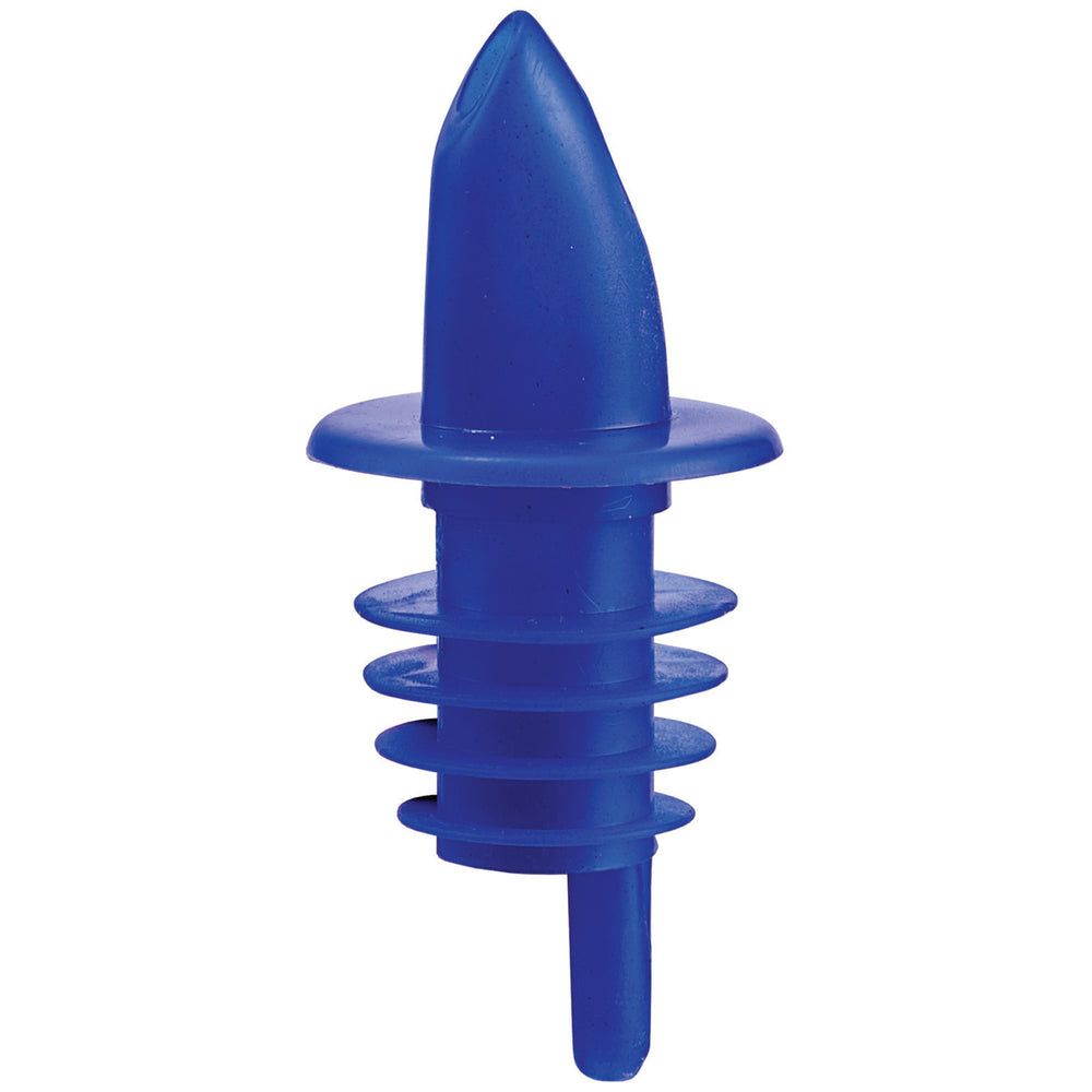 Winco Blue Plastic Economy Free Flow Pourer -- 12 Per Case