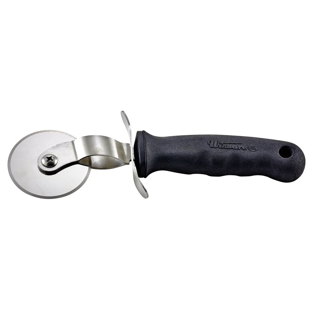 Winco Stainless Steel Small Pizza Cutter With Soft Grip Handle, 2 1/2 Inch Wheel Blade -- 12 Per Case