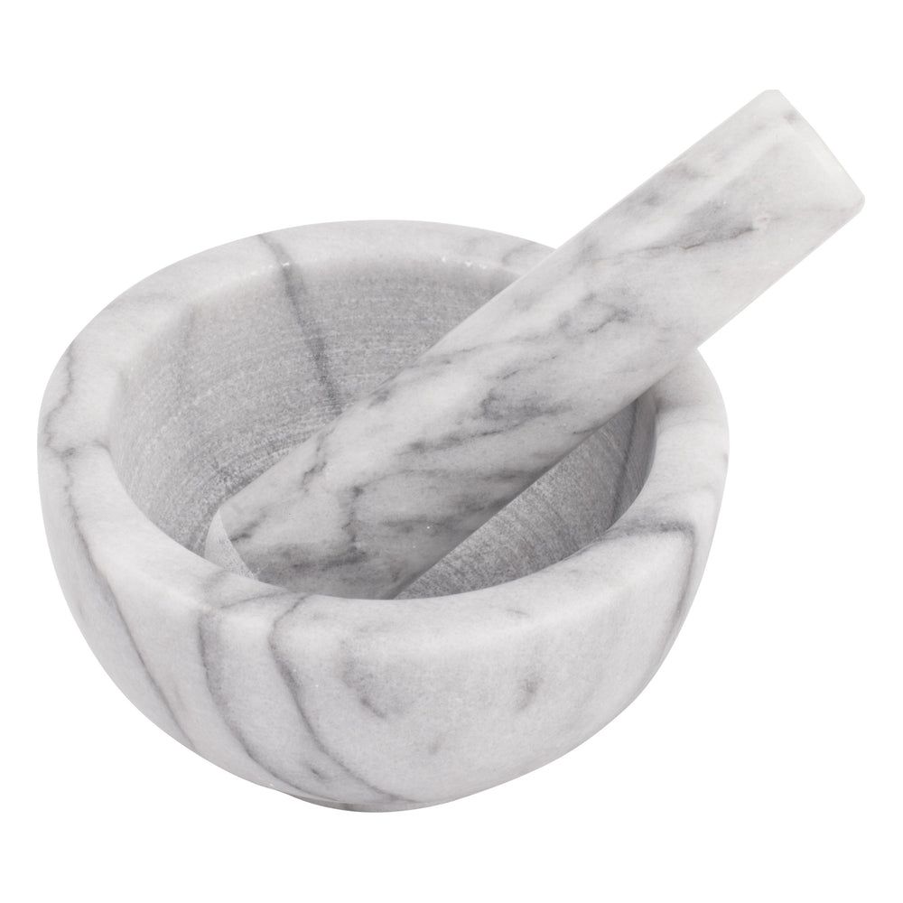 Winco Marble Mortar And Pestle Set, 4.5 Inch Dia. -- 6 Set Per Case