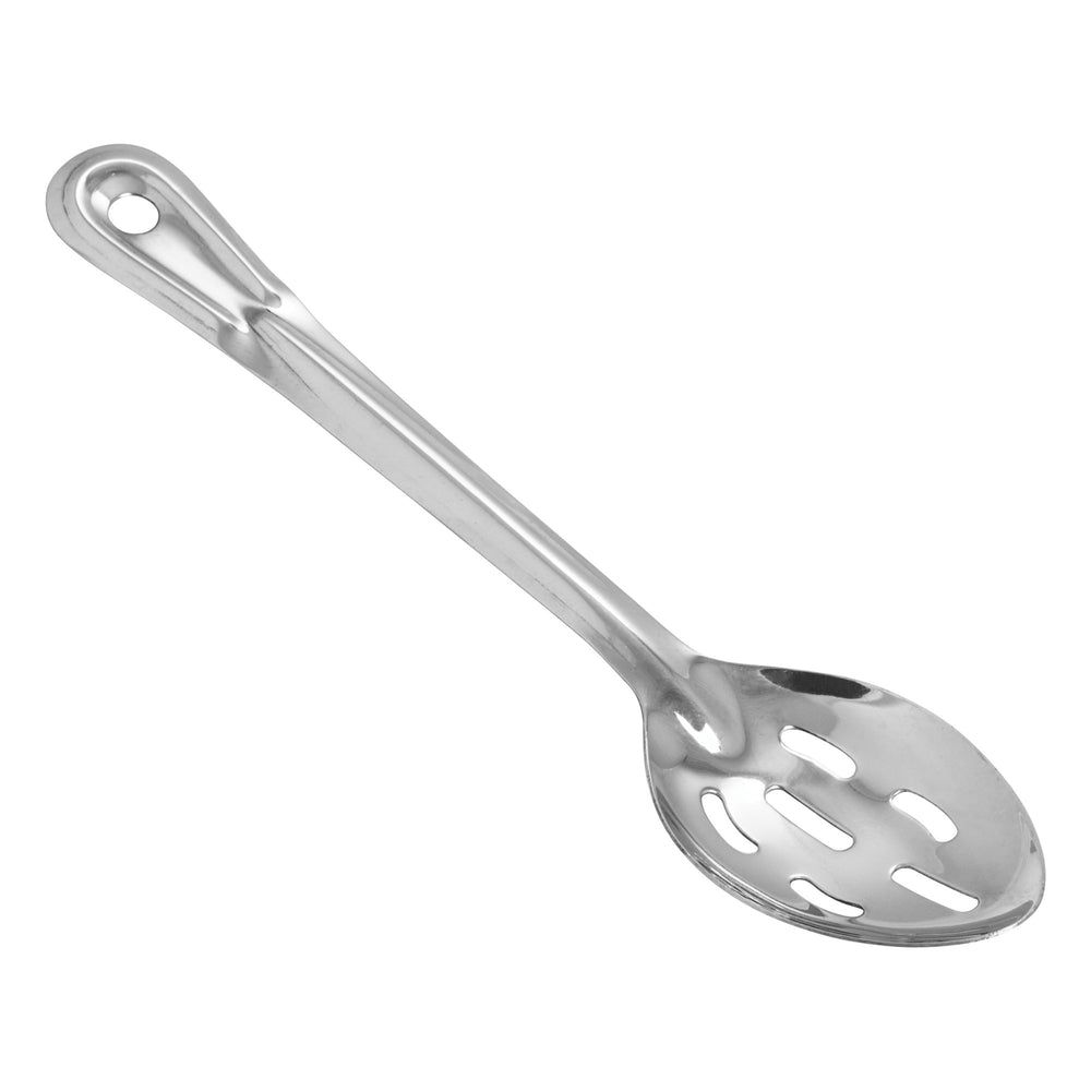Winco Prime Heavy-duty Stainless Steel 1.5mm Slotted One Piece Basting Spoon, 11 Inch -- 12 Per Case