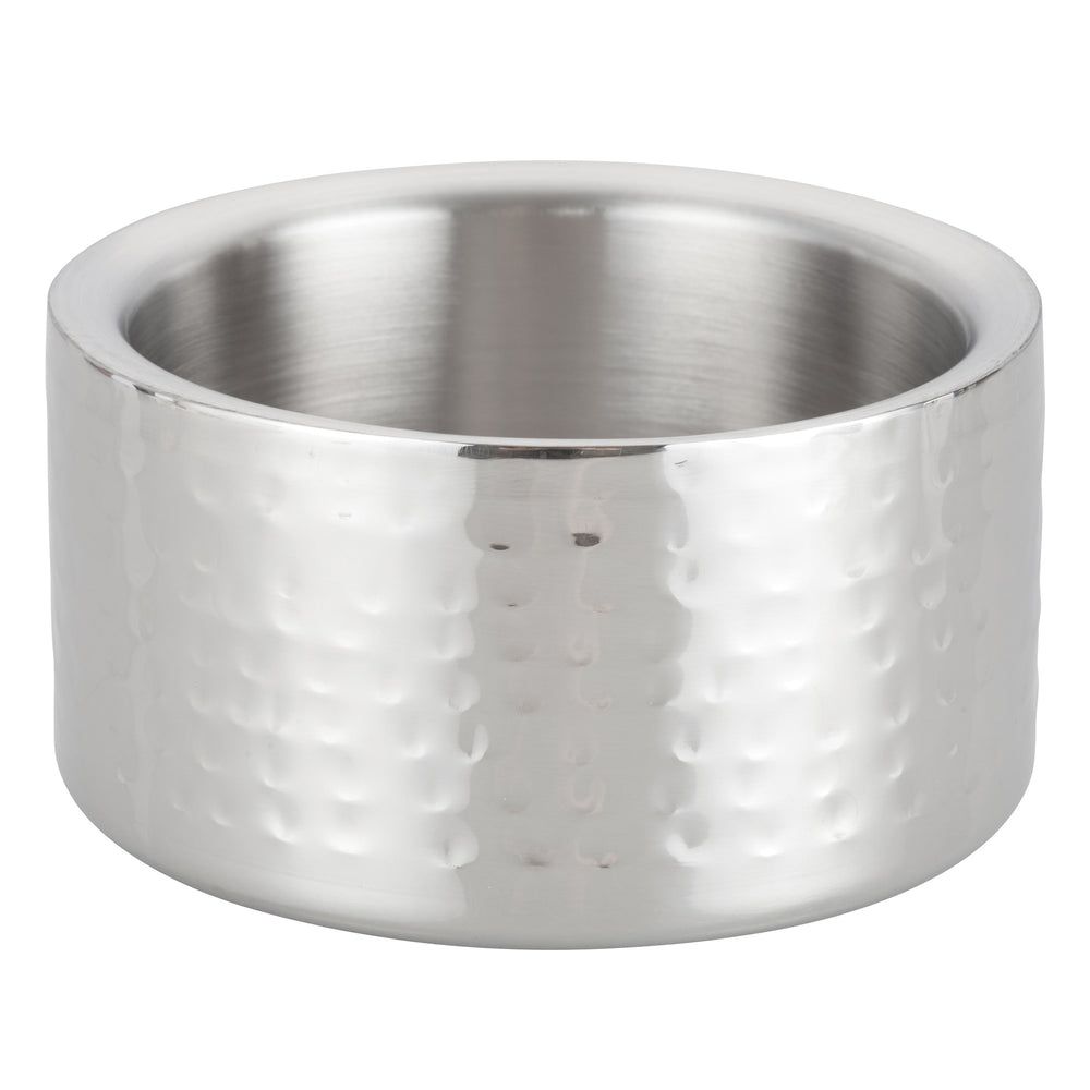 Winco Stainless Steel Hammered Satin Finish Double Wall Wine Coaster, 4 5/8 Inch Dia. X 2 5/8 Inch Height -- 12 Per Case