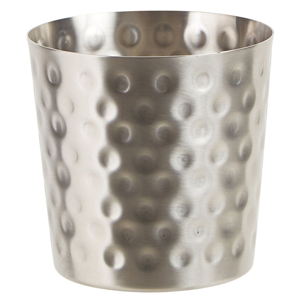 Winco Stainless Steel Hammered Exterior Fry Cup, 3 1/4 Inch Dia. X 3 1/2 Inch Height -- 12 Per Case