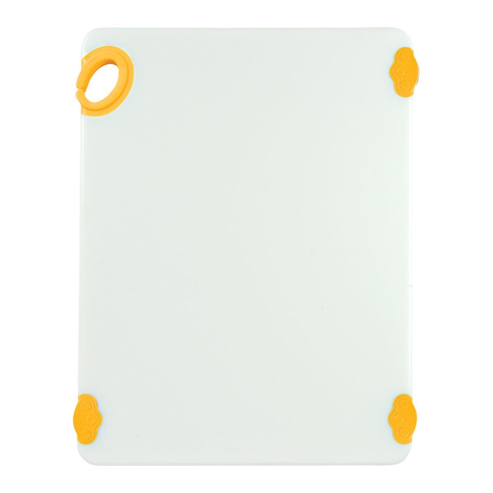 Winco Statik Board Tabla De Cortar Blanca/amarilla Con Gancho, 15 X 20 X 1/2 Pulgadas -- 6 Por Caja