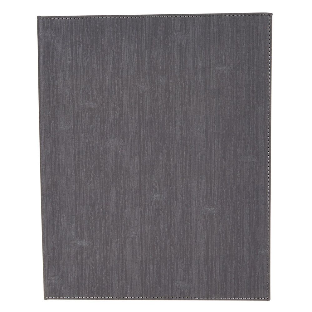 Winco Grey Single View Menu Cover Fits 8 1/2 X 14 Inch Legal Size Paper -- 10 Per Case