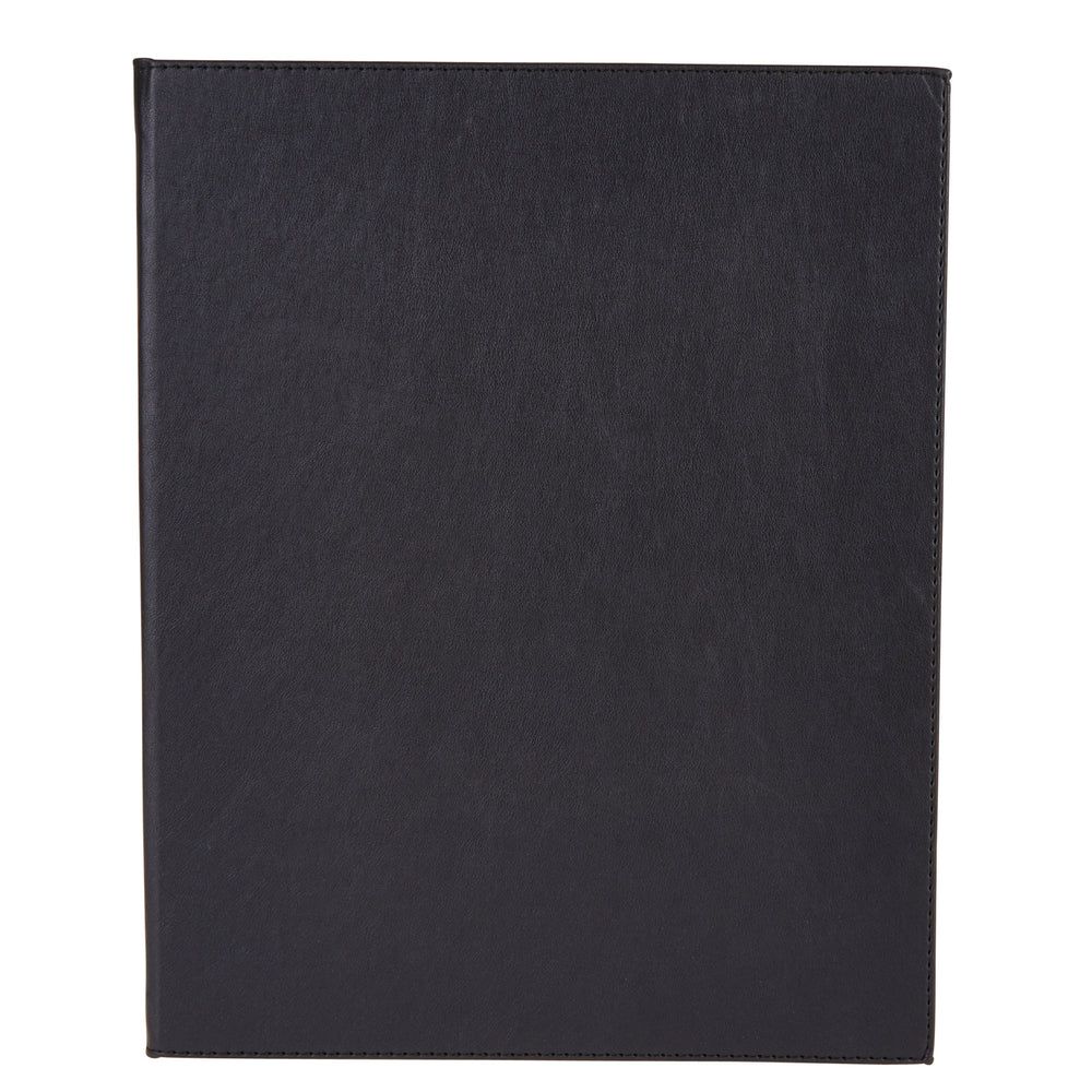 Winco Black Two Views Menu Cover Fits 8 1/2 X 14 Inch Legal Size Paper -- 10 Per Case