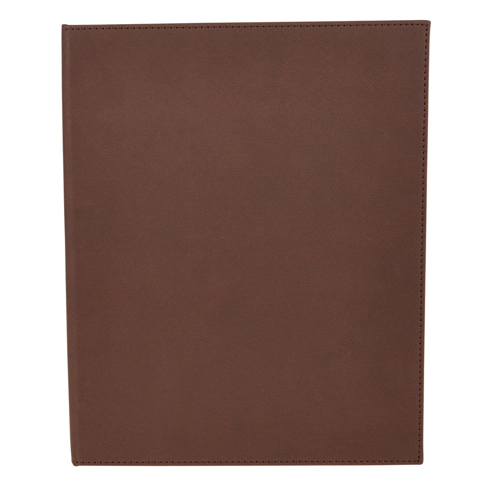 Winco Brown Four Views Menu Cover Fits 8 1/2 X 14 Inch Legal Size Paper -- 10 Per Case