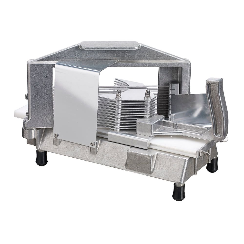 Winco Kattex Cast Aluminum Frame 1/4 Inch Cut Serrated Blade Tomato Slicer, 16.5 X 8.25 X 9.5 Inch