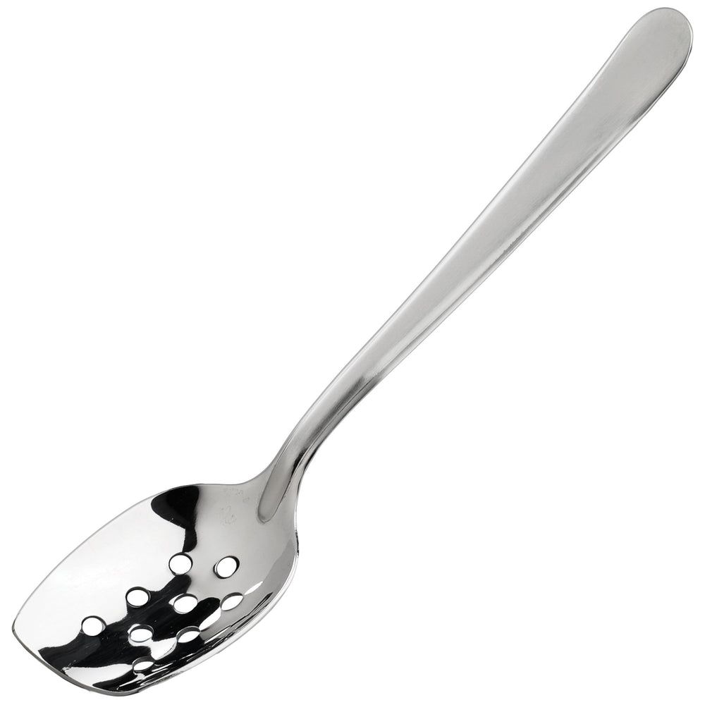 Winco 18/8 Stainless Steel Perforated Slanted Plating Spoon, 8 Inch -- 6 Per Case