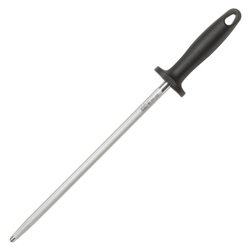 Winco Acero Forged 12mm Round Diamond Sharpening Steel, 12 Inch -- 6 Per Case