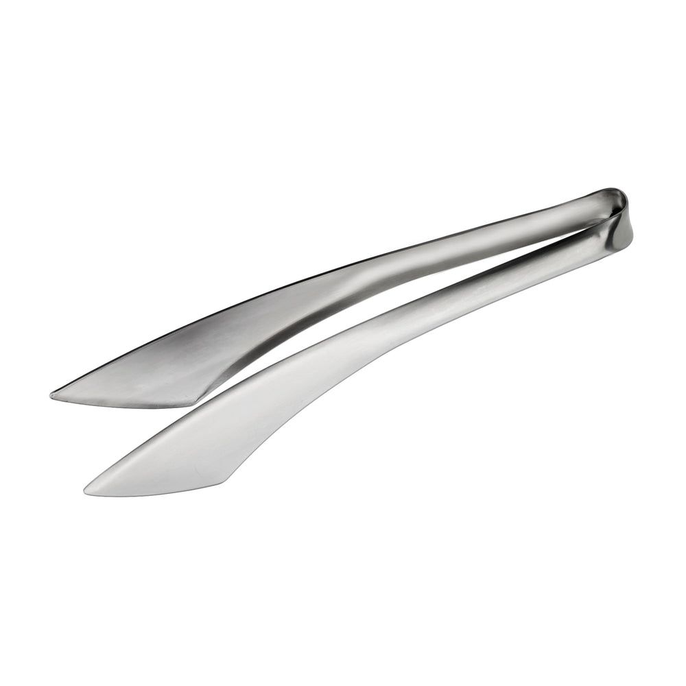 Winco 18/8 Stainless Steel Satin Finish Heavyweight Short Straight Serving Tong, 8.5 Inch -- 12 Per Case