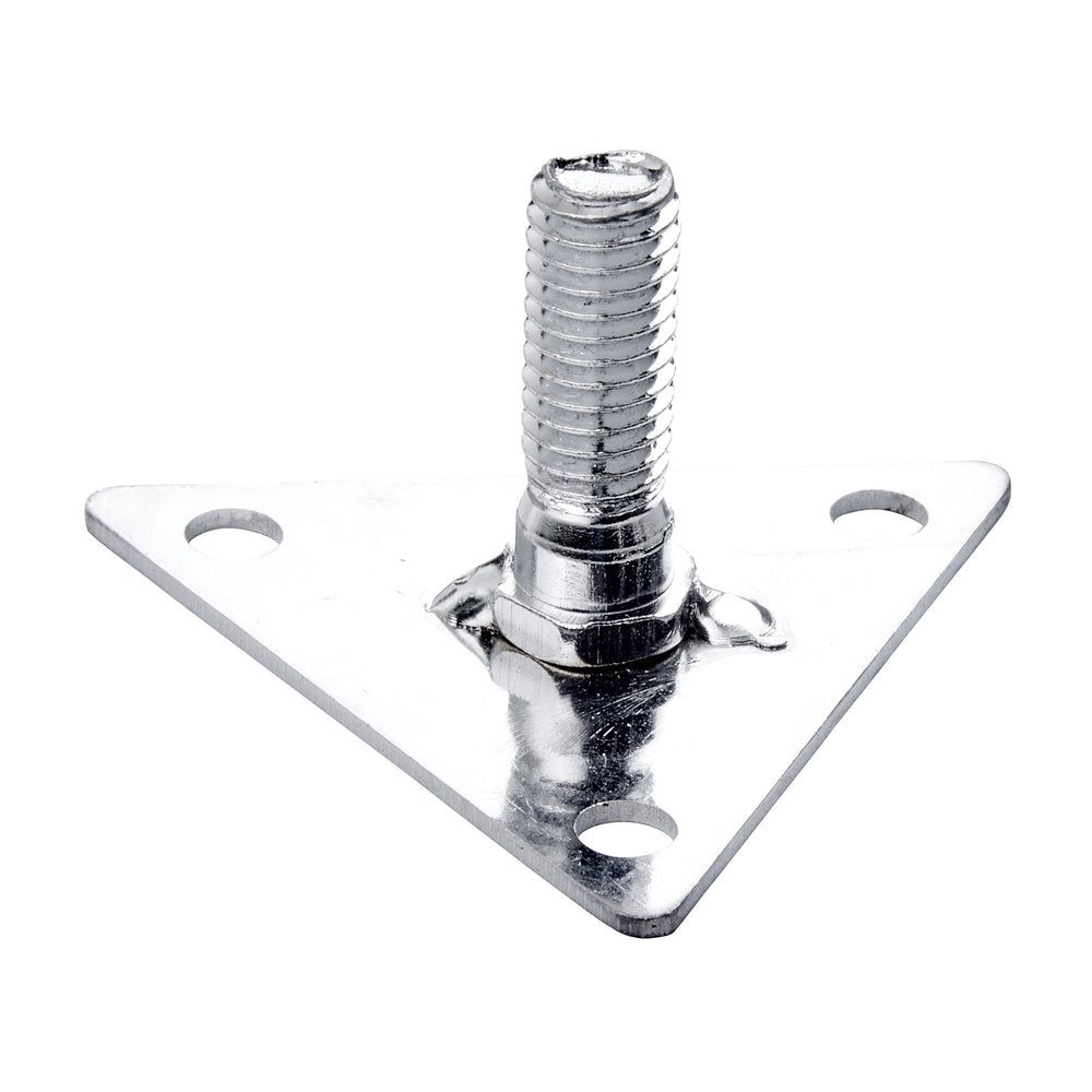Winco Stainless Steel Chrome-plated Shelving Foot Plate With Screws, 4 Count