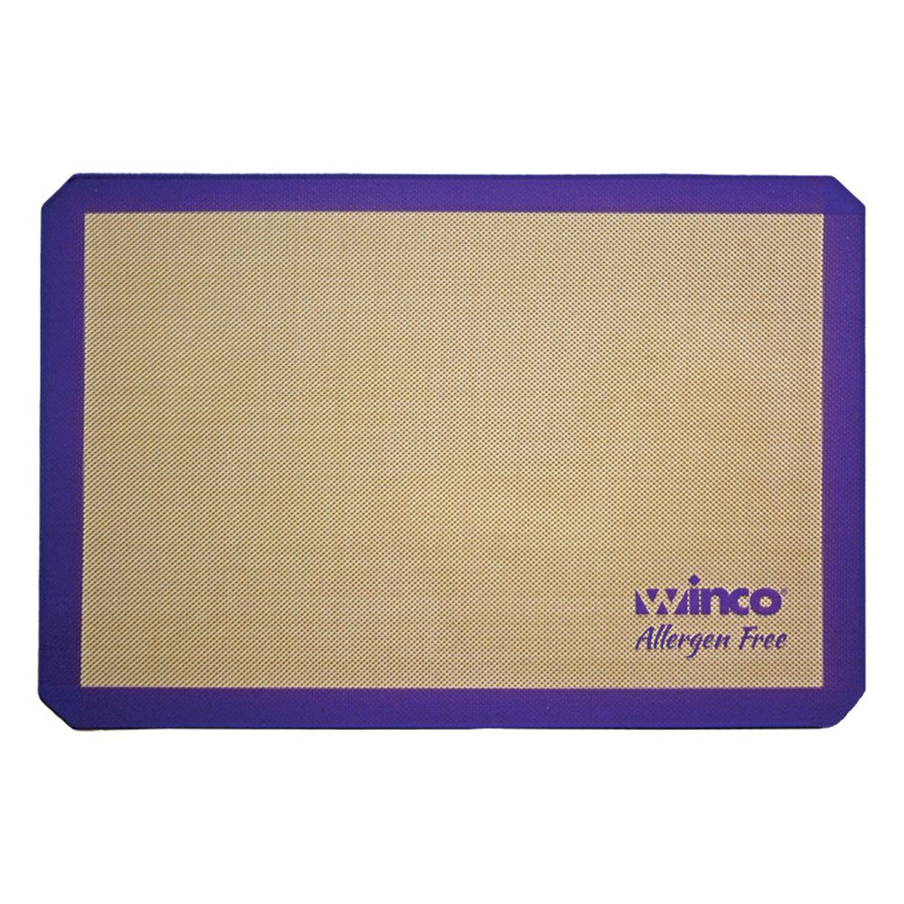 Winco Purple Silicone 2/3 Size Allergen Free Baking Mat, 14-7/16 X 20-1/2 Inch -- 10 Per Case