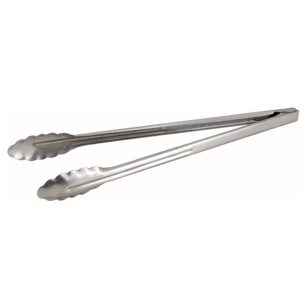 Winco Stainless Steel Extra Heavy Weight Utility Tong, 16 Inch