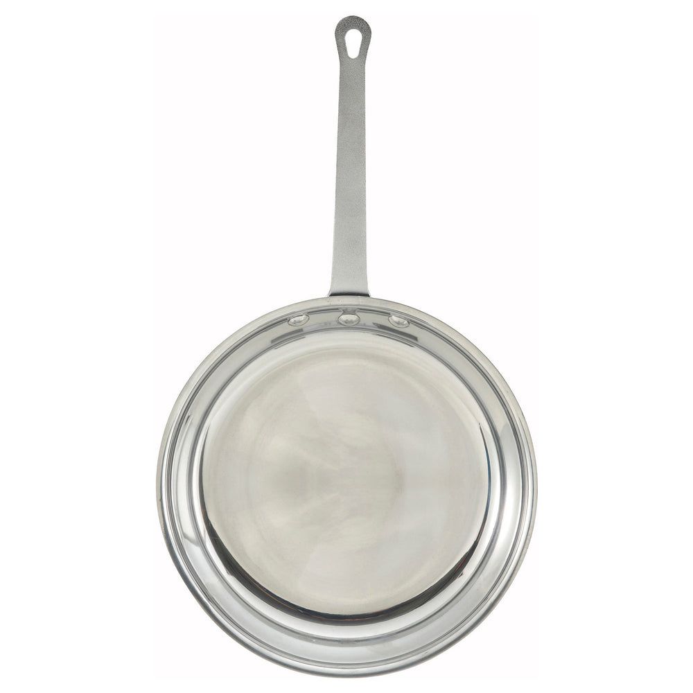 Winco Majestic 3003 Aluminum Mirror Finish Fry Pan, 12.62 X 2.38 Inch