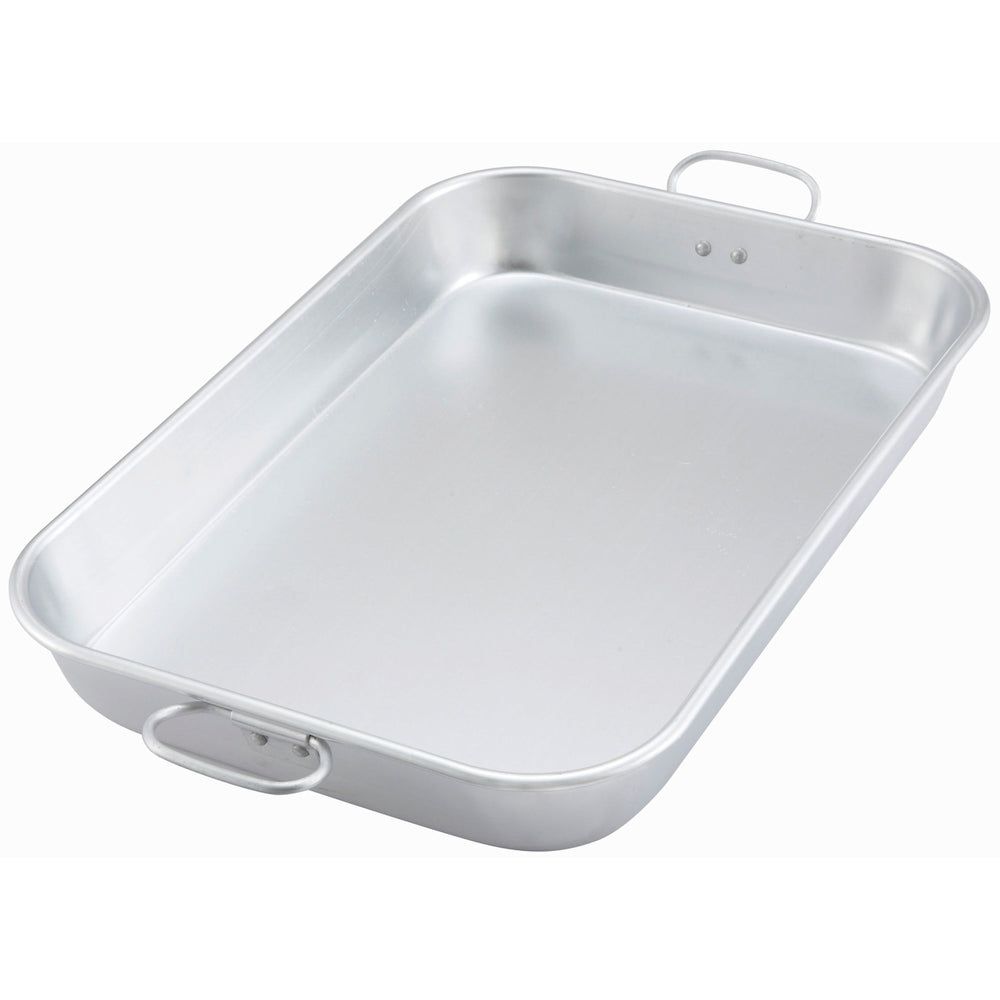 Winco Aluminum Baking Pan With Dual Drop Handles, 17 3/4 X 11 1/2 X 2 1/4 Inch