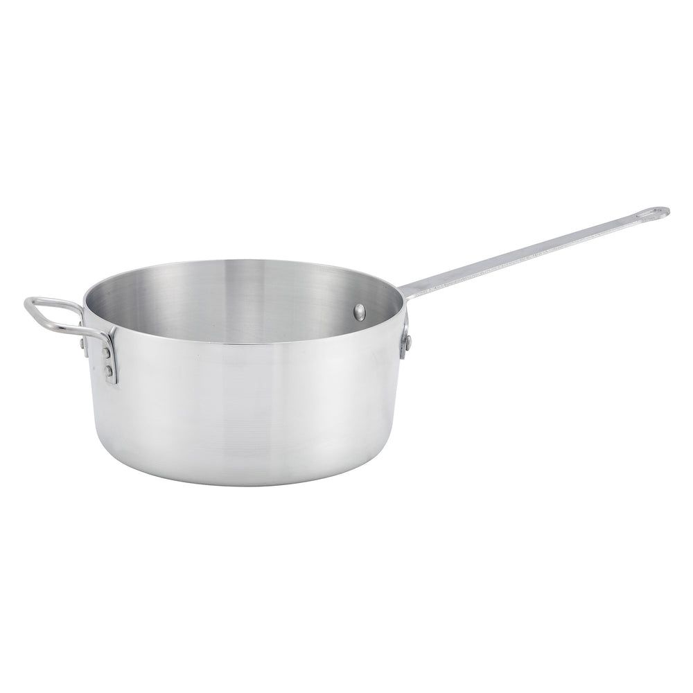 Winco Heavy Weight Tapered Aluminum Sauce Pan, 7 Quart Capacity
