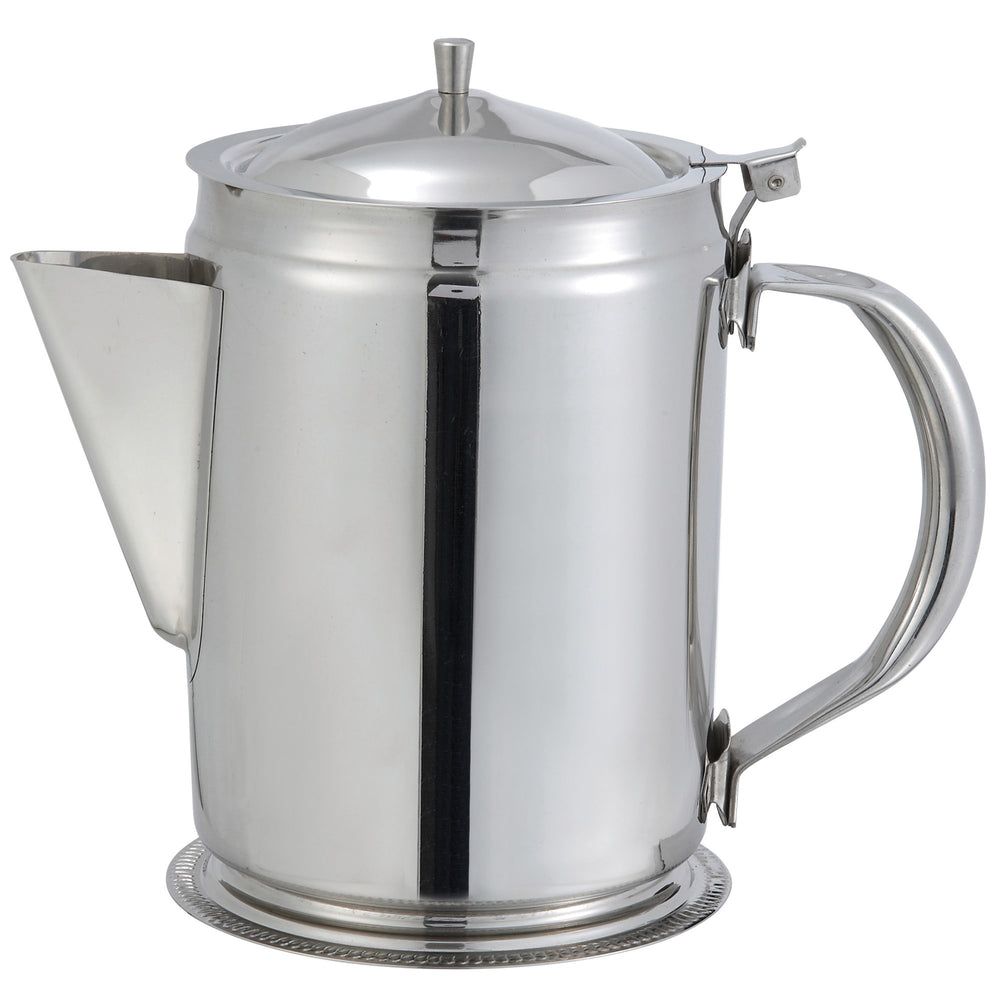 Winco Stainless Steel Coffee Server With Cover, 64 Ounce Capacity