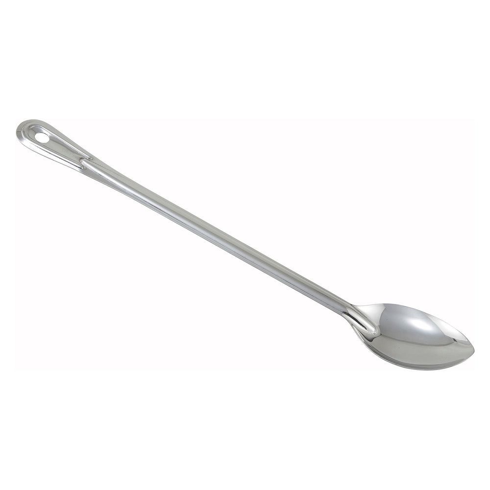 Winco Heavy Duty Stainless Steel 1.5mm Solid One Piece Basting Spoon, 18 Inch
