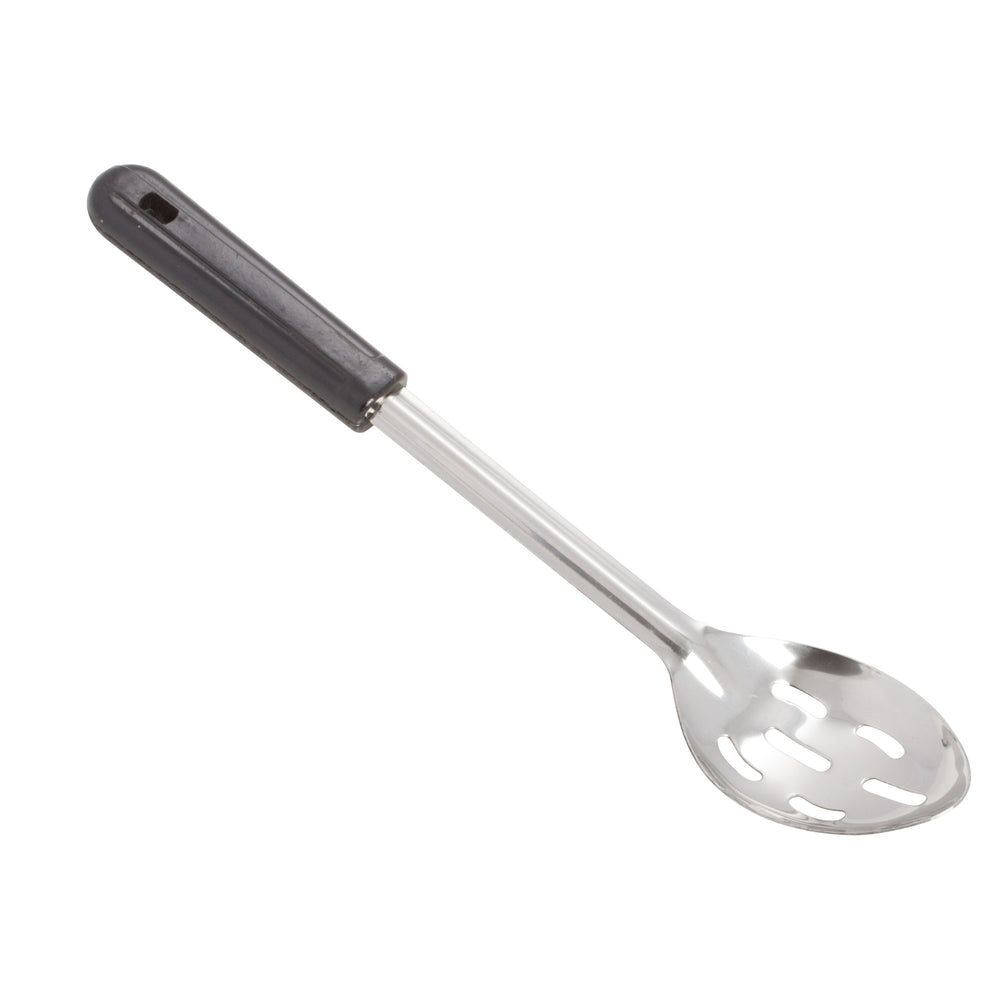 Winco Stainless Steel 1.2mm Slotted Basting Spoon With Bakelite Handle, 13 Inch