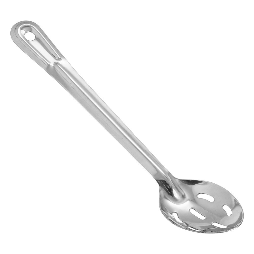 Winco Stainless Steel 1.2mm Slotted Basting Spoon, 13 Inch