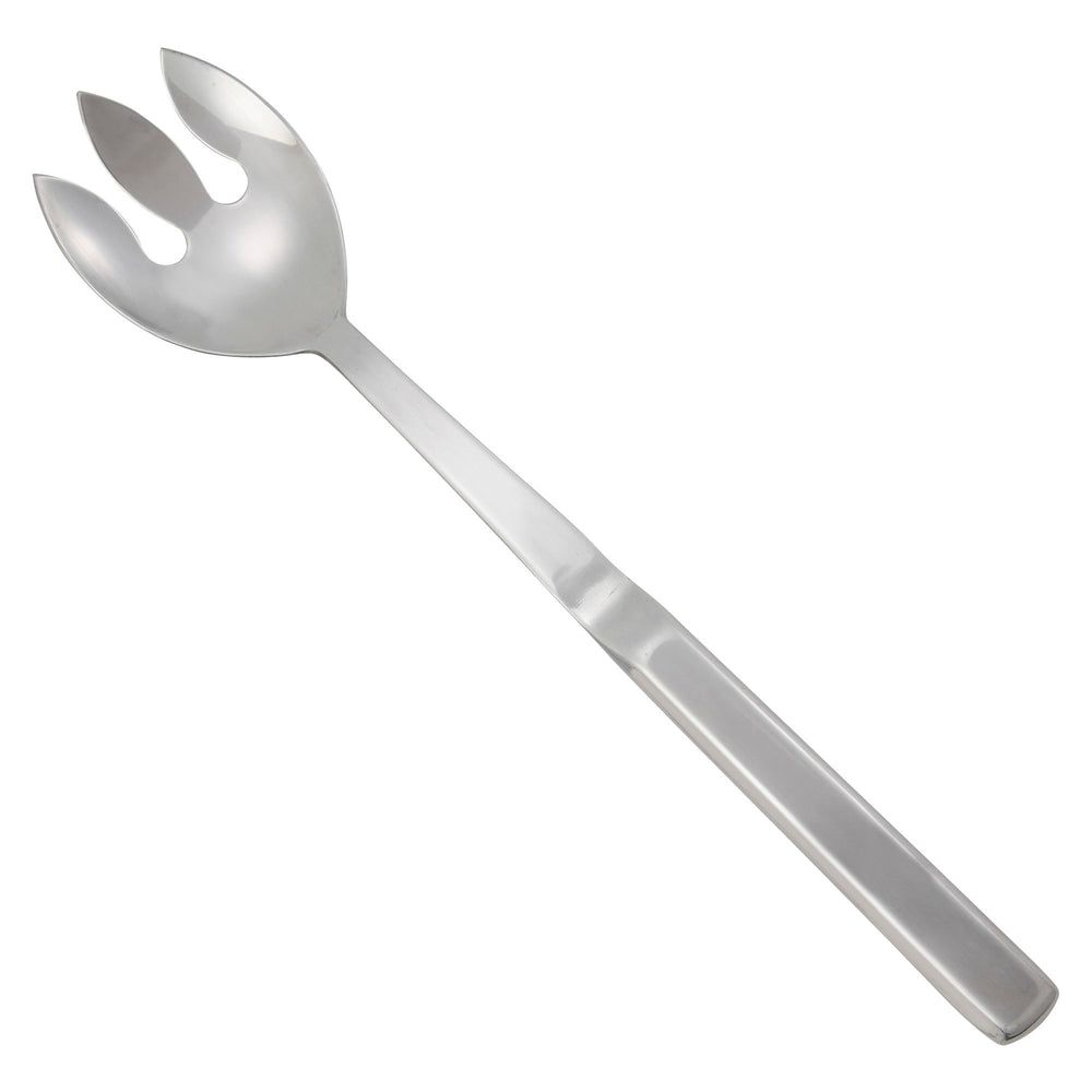 Winco Deluxe Stainless Steel Notched Spoon With Hollow Handle, 11 3/4 Inch