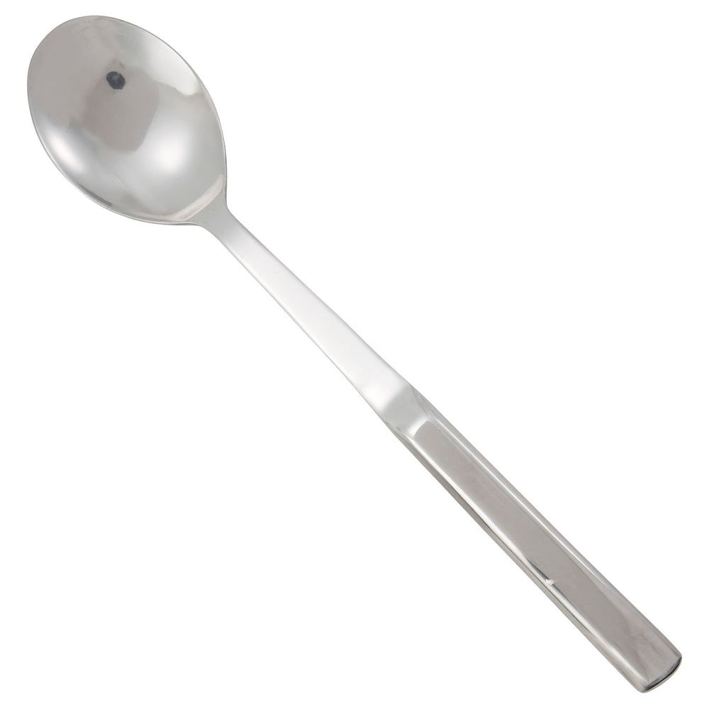 Winco Deluxe Stainless Steel Solid Spoon With Hollow Handle, 11 3/4 Inch