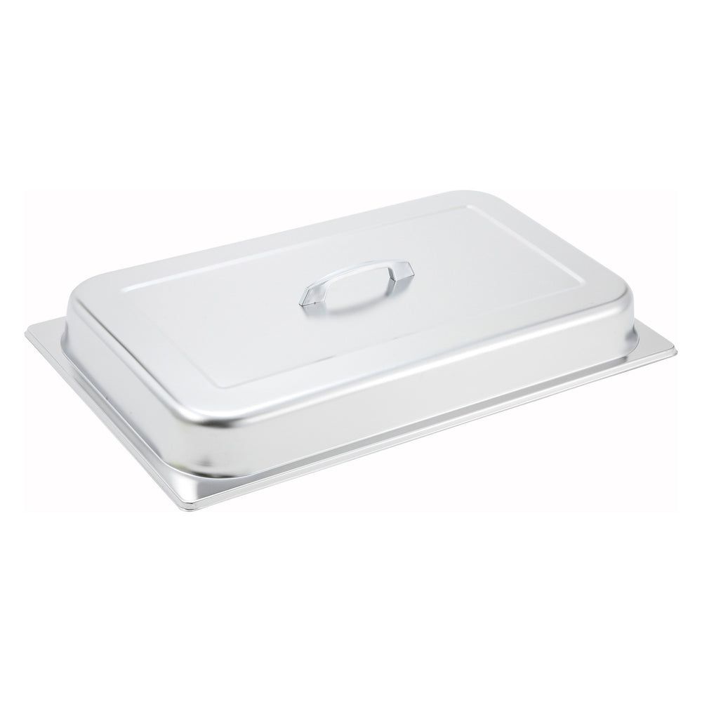 Winco Stainless Steel Dome Cover With Center Handle For Full Size Steam Pan