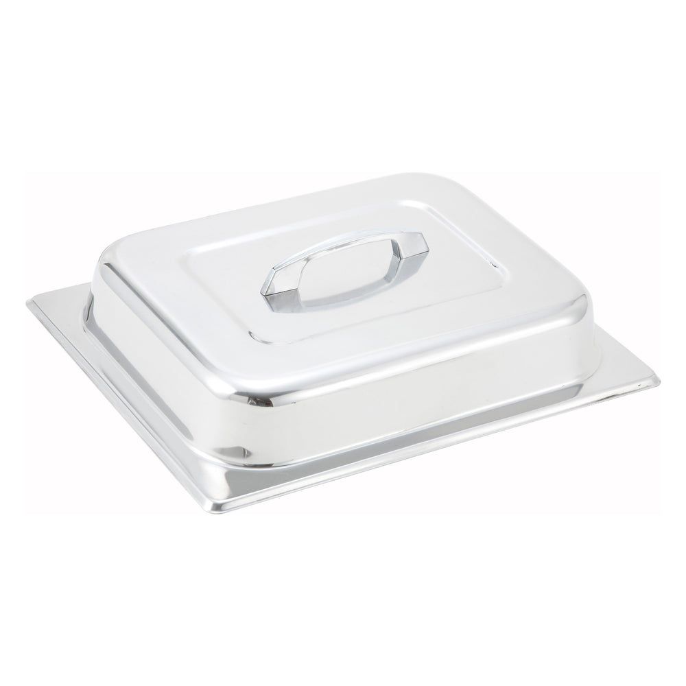 Winco Stainless Steel Dome Cover With Center Handle For Half Size Steam Pan