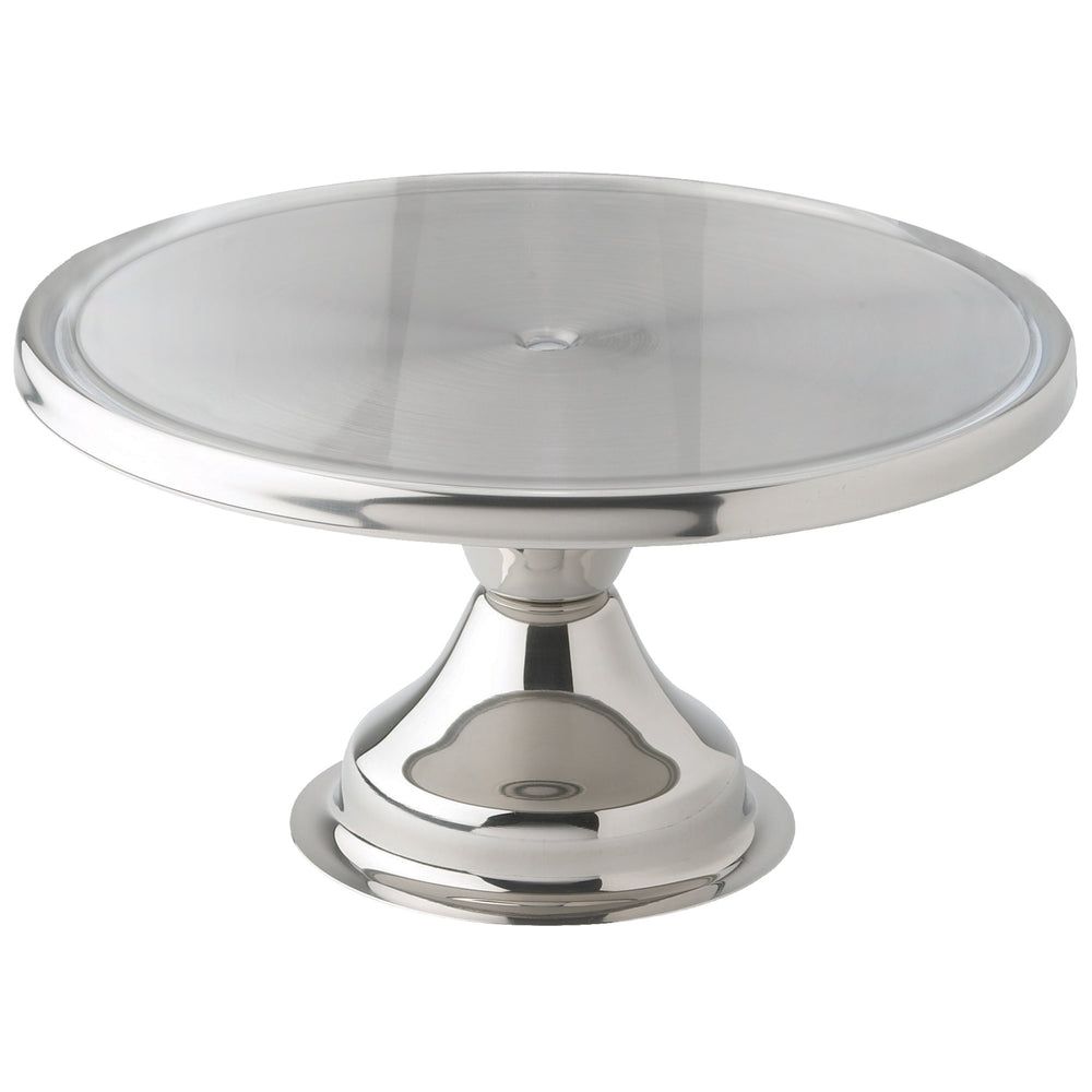 Winco Stainless Steel Cake Stand, 13 X 0.75 Inch