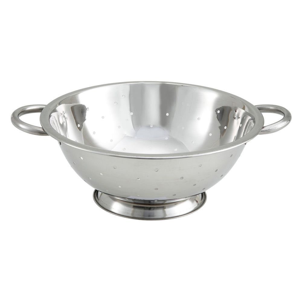 Winco Colador De Acero Inoxidable, Capacidad De 5 Cuartos De Galón