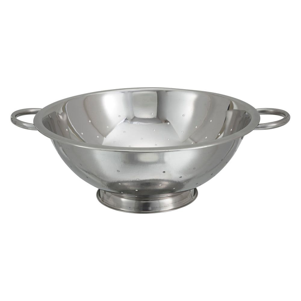 Winco Stainless Steel Colander, 8 Quart Capacity