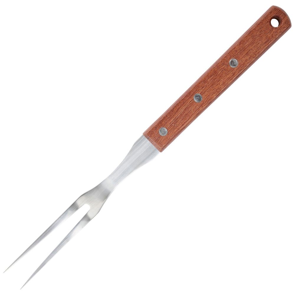 Winco Wooden Handle Pot Fork, 12-5/8 Inch