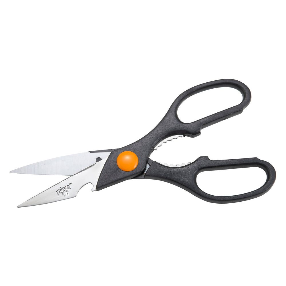Winco Stainless Steel Kitchen Shear With Plastic Handle, 8.38 X 3 X 0.63 Inch