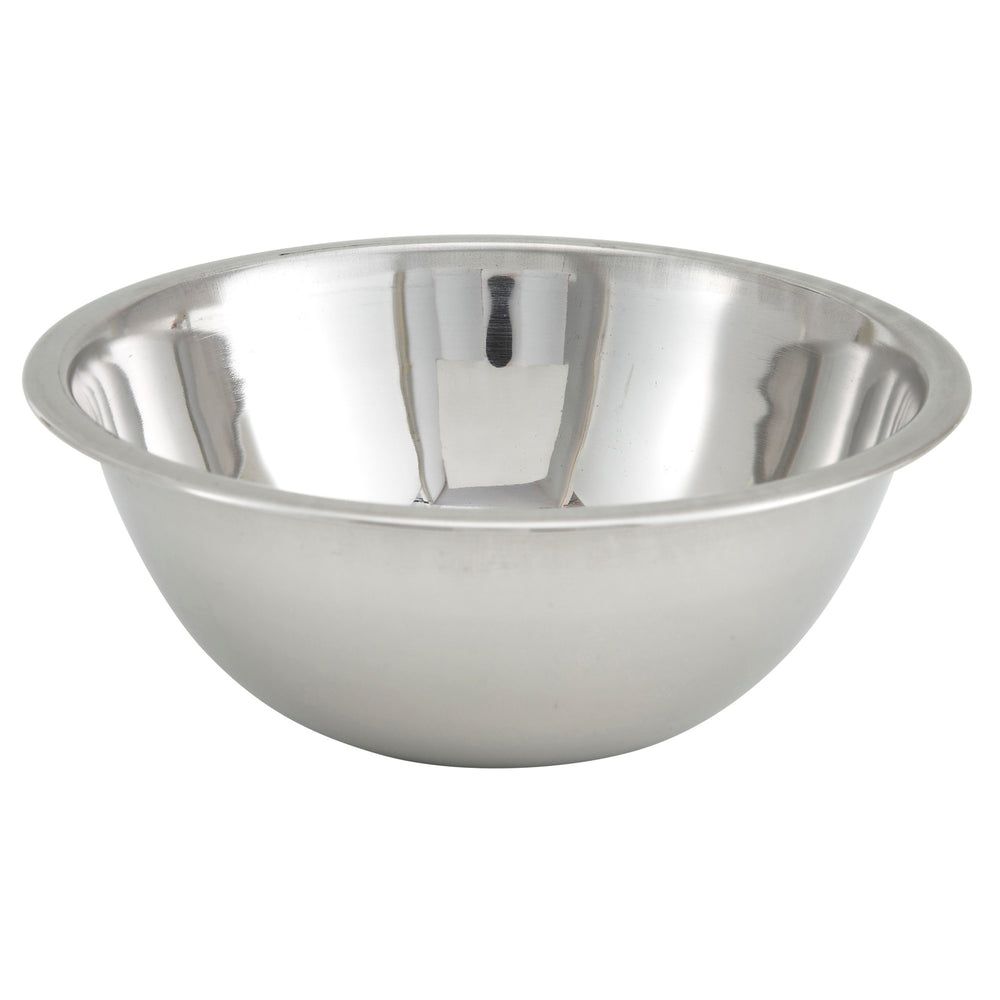 Winco Stainless Steel Economy Mixing Bowl, 1 1/2 Quart Capacity