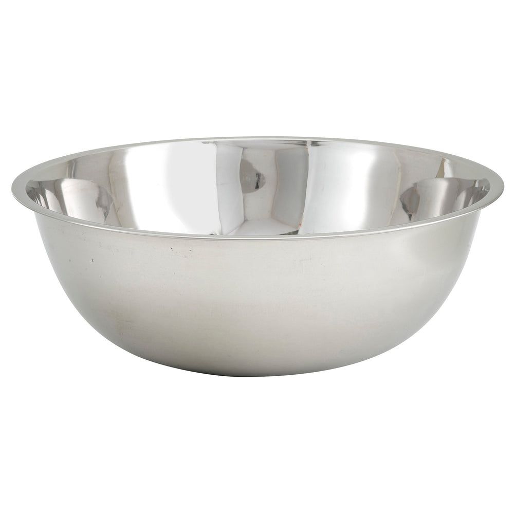 Winco Stainless Steel Economy Mixing Bowl, 20 Quart Capacity