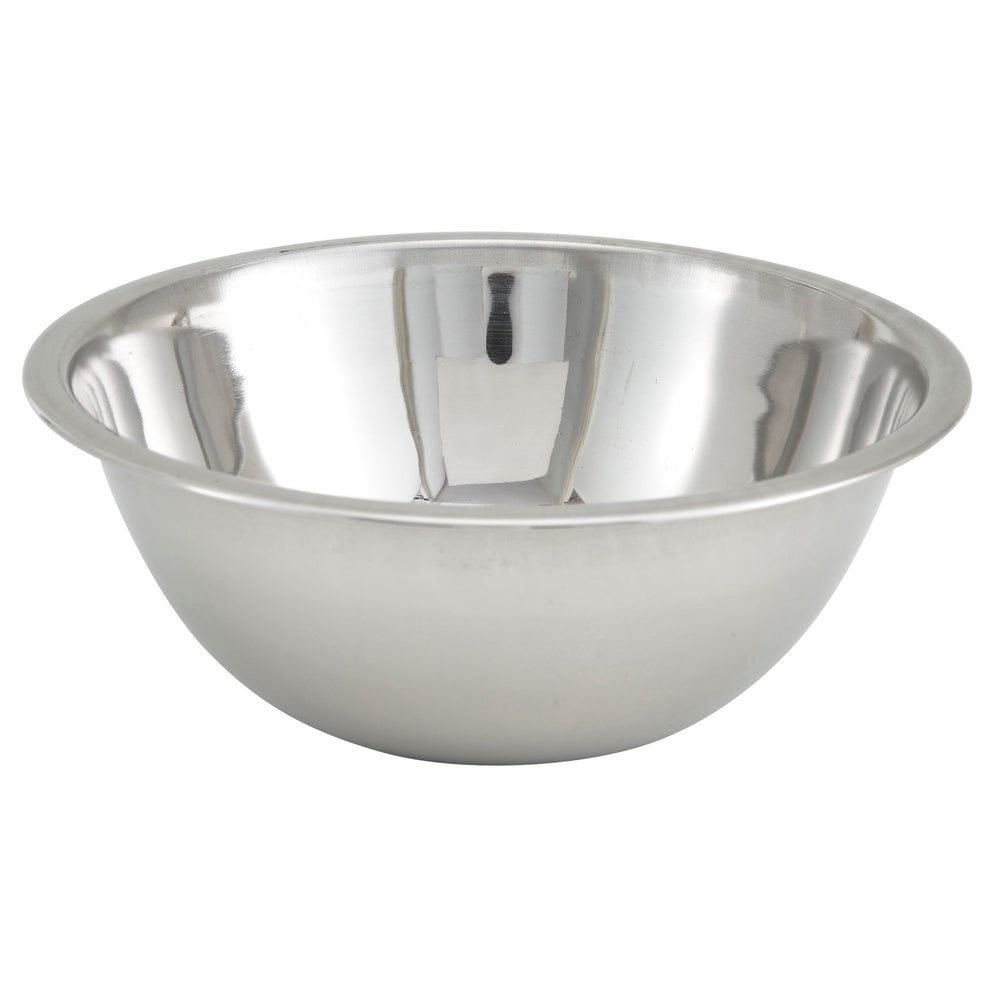 Winco Stainless Steel Economy Mixing Bowl, 3/4 Quart Capacity