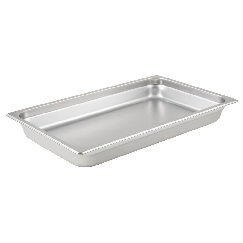 Winco Recipiente Para Mesa De Vapor Antiatascos De Acero Inoxidable 18/8 Calibre 25, Peso Estándar, Tamaño Completo, 20-3/4 X 12-3/4 X 2-1/2 Pulgadas -- 6 Por Caja