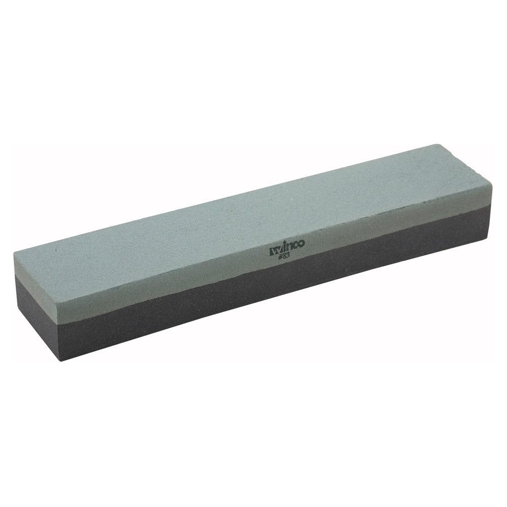 Winco Fine/medium Grain Combination Sharpening Stone, 12 X 2 1/2 X 1 1/2 Inch
