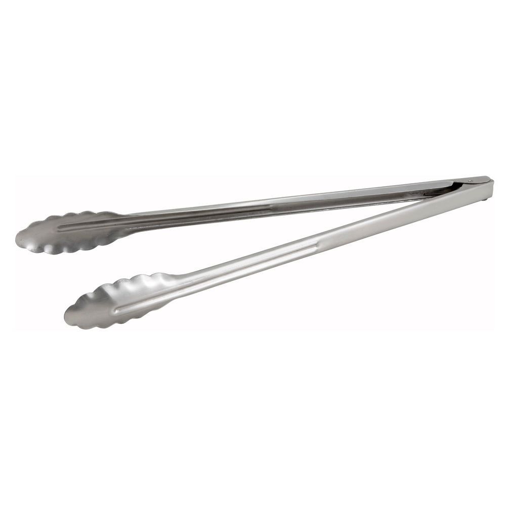 Winco Stainless Steel Heavy Weight Utility Tong, 16 Inch