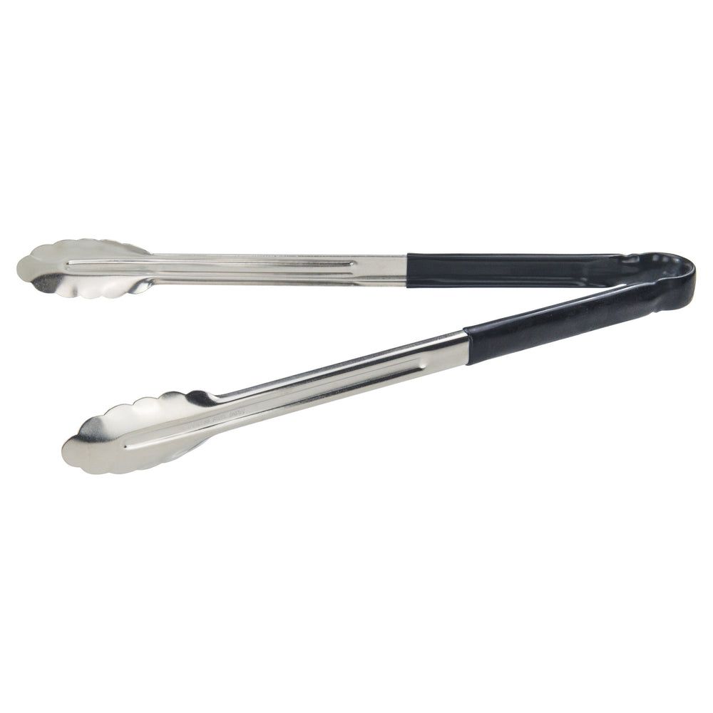 Winco Heavy Duty Stainless Steel Utility Tong With Black Plastic Handle, 16 Inch -- 12 Per Case