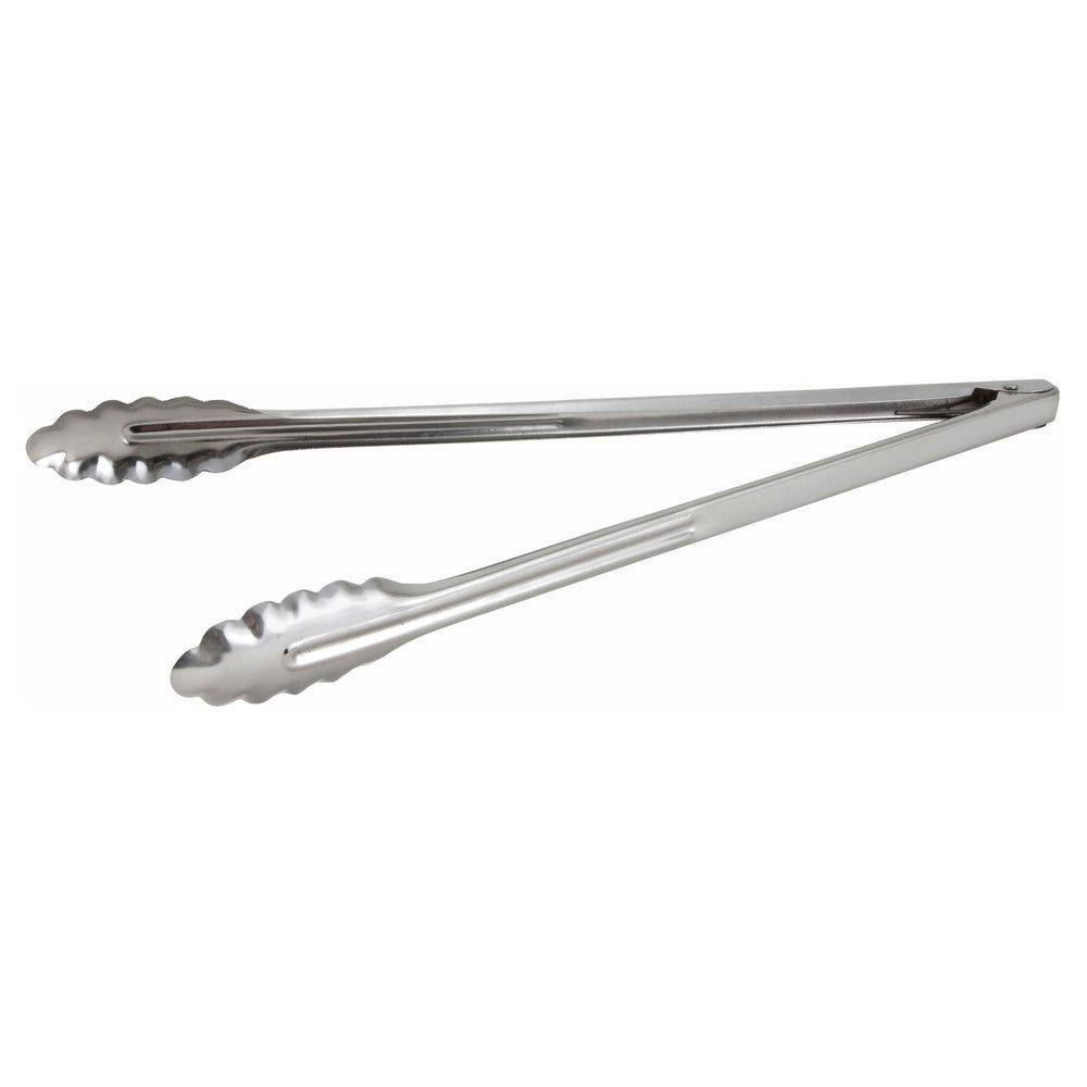 Winco Stainless Steel Medium Weight Utility Tong, 16 Inch