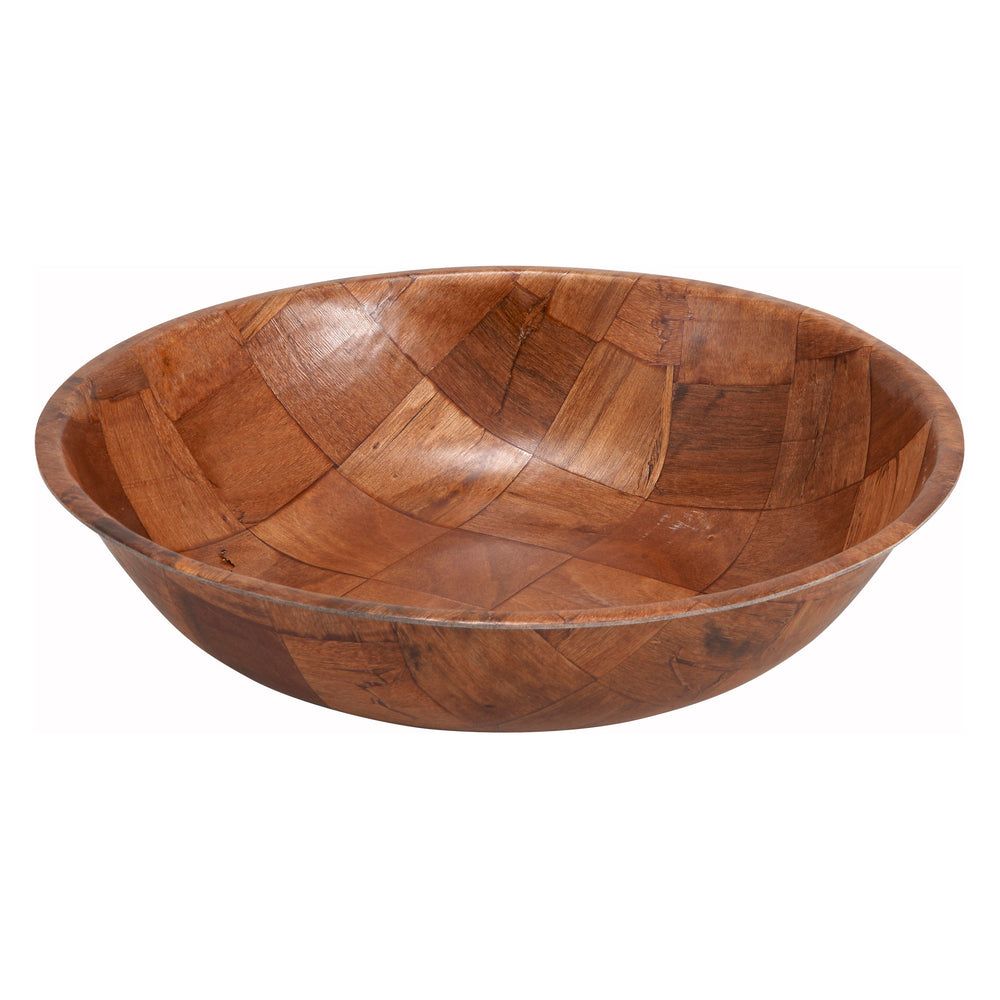 Winco Wooden Salad Bowl, 18 Inch
