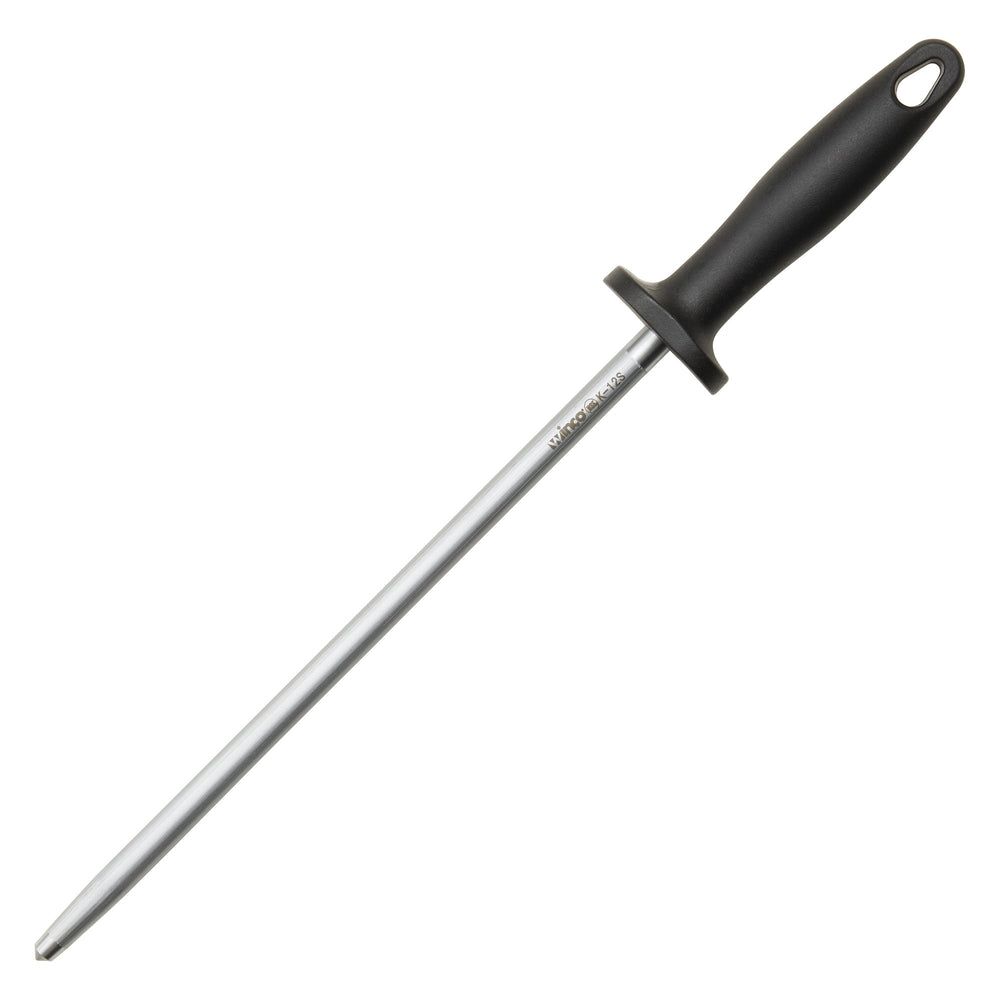 Winco Stainless Steel Sharpening Steel, 12 Inch Length